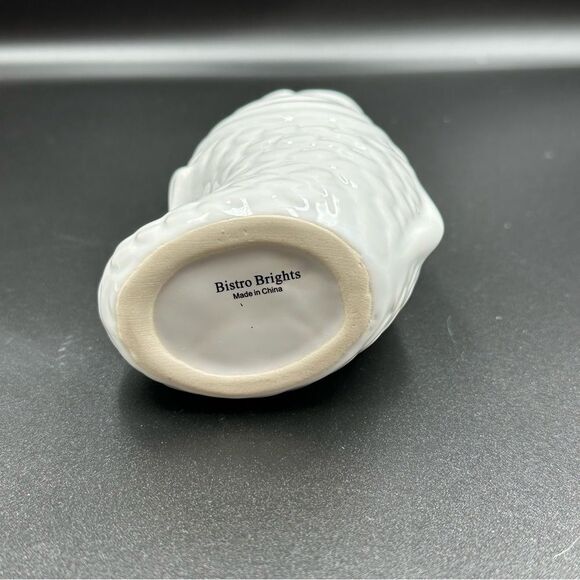 Bistro Brights Koi Fish Small Vase Jug Mug White 4.75” Tall - Picture 7 of 12